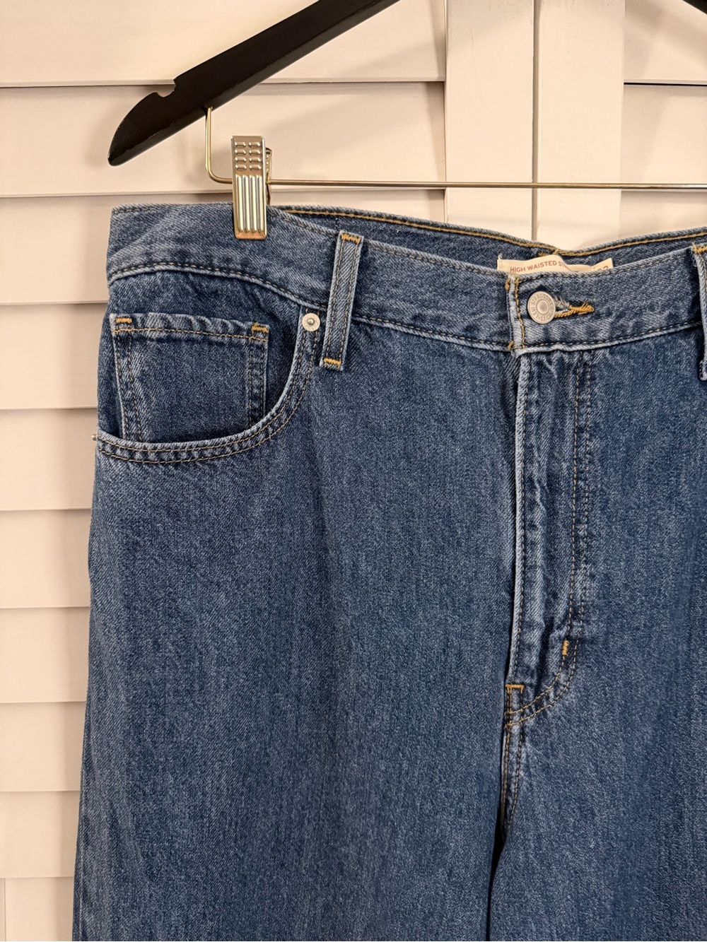 Levi’s Women’s High Waisted Straight Jeans Size 32 - Picture 6 of 14